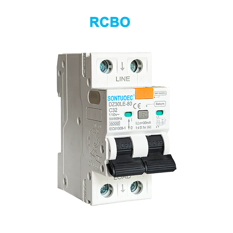 Curent de scurgere 2p Breaker Circuit 6KA IEC61009.1 STANDARD CALITATE RCBO