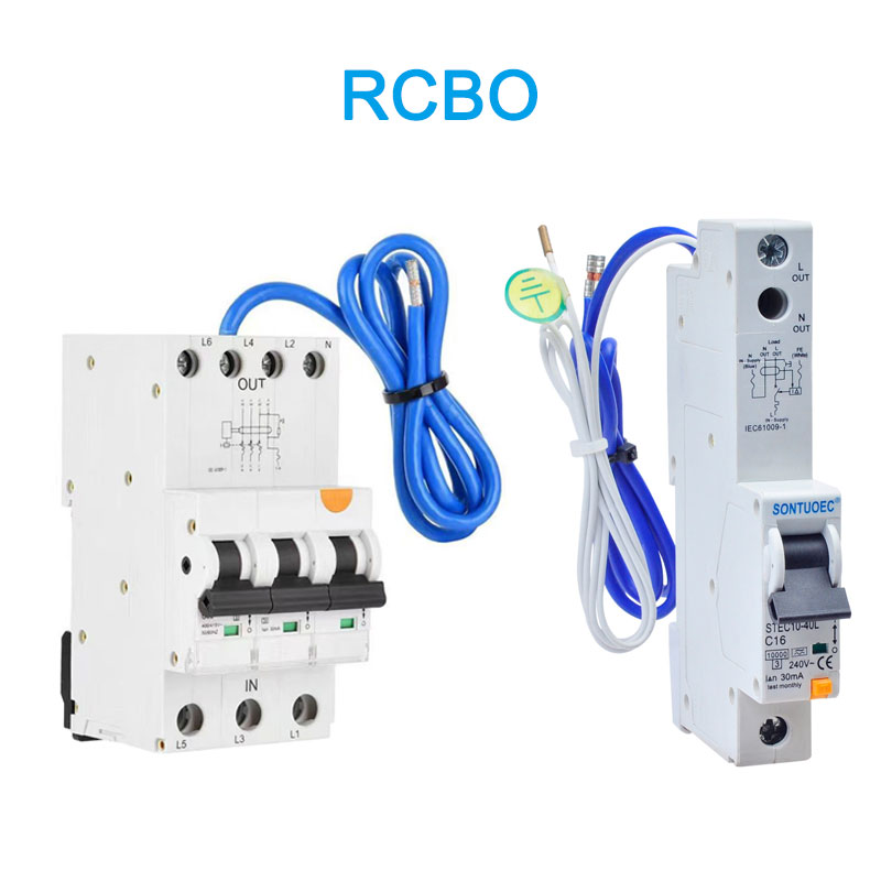 6KA 3P+N Breaker Circuit Circuit A (AC) tip RCBO cu cablu