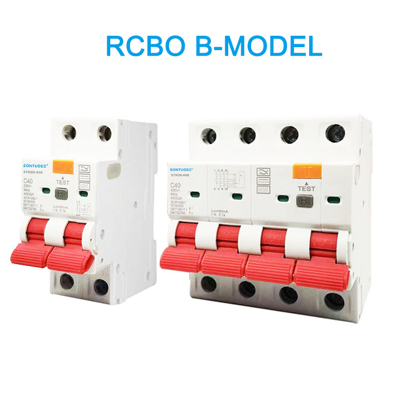 RCBO B Model 2P 4p Curent de curent rezidual