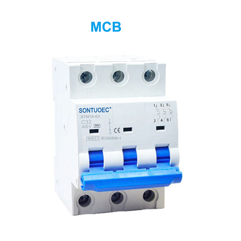 STM16-63 Miniatura Circuit Breaker 6KA 1P 2P 3P 4P 16A 230/400V MCB