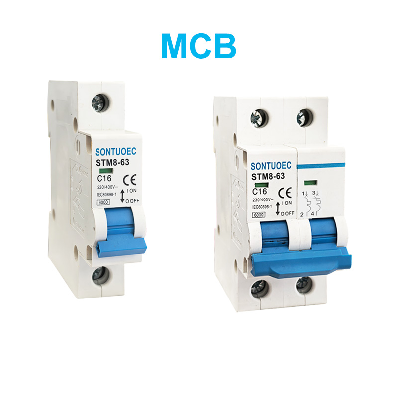 STM8-63 Miniatură întrerupător 6KA 1P 2P 3P 4P 16A 230/400V