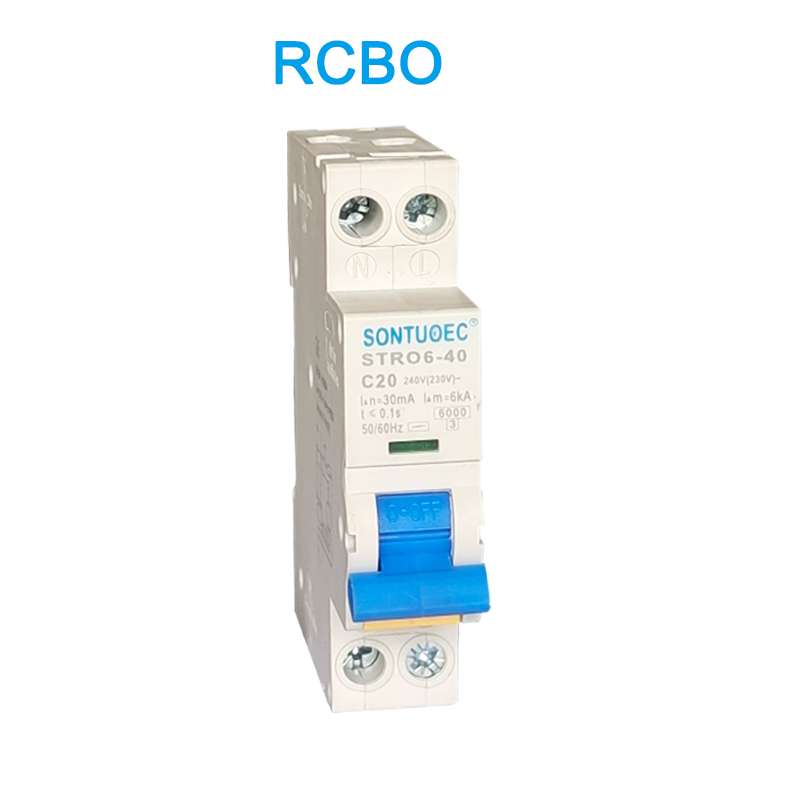 Stro6-40 Breaker Breaker DIN Tip de șină RCBO