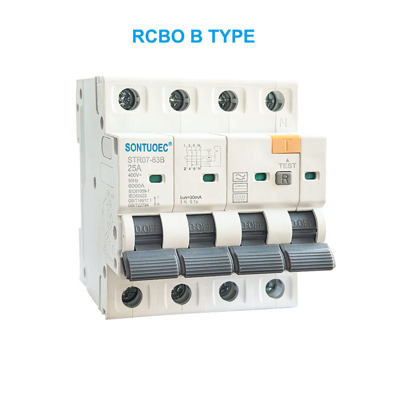 Stro7-63b RCBO B Tip 2P 4P Curent rezidual Curcuit