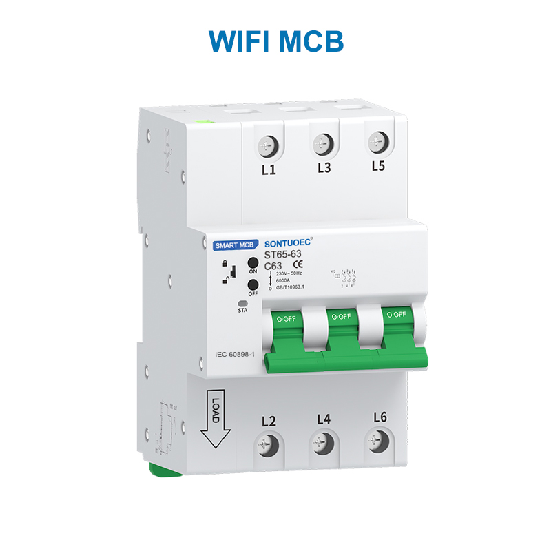 WiFi RS485 IOT ITIFLENT Intelligent MCB RCBO Inteligent Micro Circuit Breaker